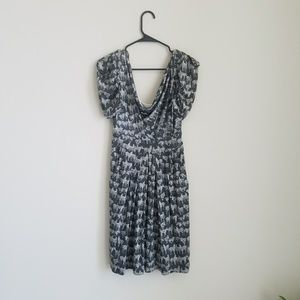 Eva Franco silk zebra dress